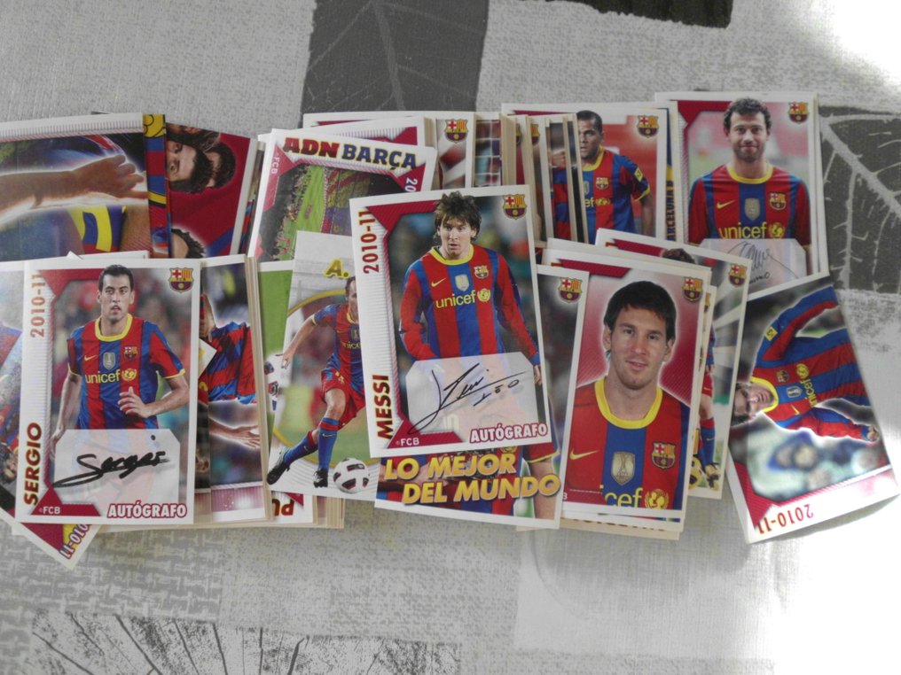 Panini FC Barcelona 2010/11 - Messi - Empty album + 3 Pack + (180/180) 完整鬆散貼紙套組 - 狀況優良(EX) #3.2