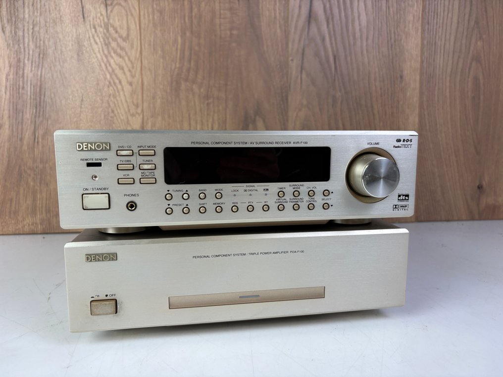 Denon - POA-F100 Solid state power amplifier, AVR-F100 Preamplifier Stereo set #1.0