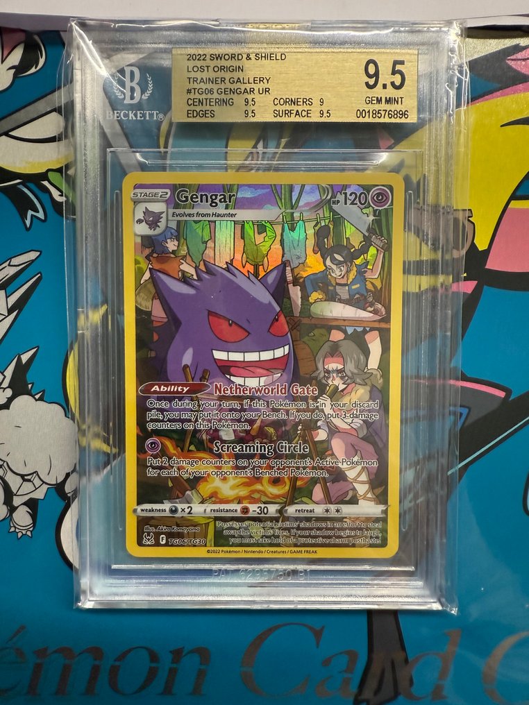Pokémon - 1 Graded card - Ectoplasma TG06 Illustration complète, Foil - Beckett 9.5 - Sword & Shield - Lost Origin #1.0