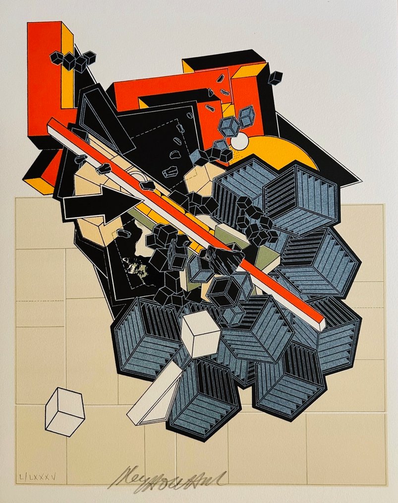 Alain Le Yaouanc (1940) - L'air - Lithographie originale signée #1.0