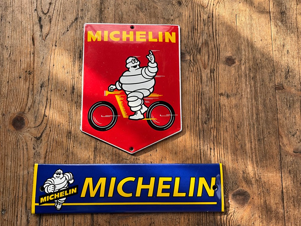 Michelin vintage reklámtáblák - Zománc lemez (2) - Zománc #1.0