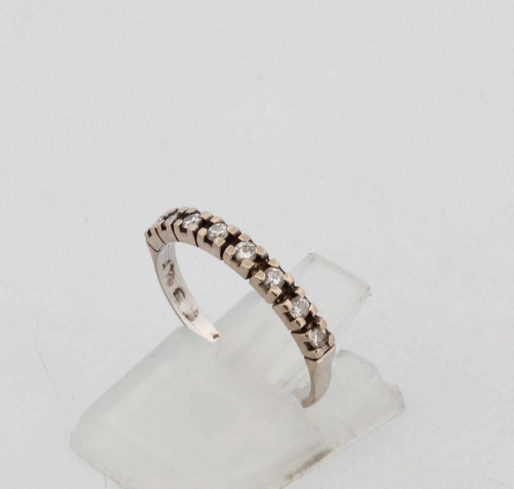 沒有保留價 - 戒指 - 18 克拉 白金 鉆石 (天然)  #3.2