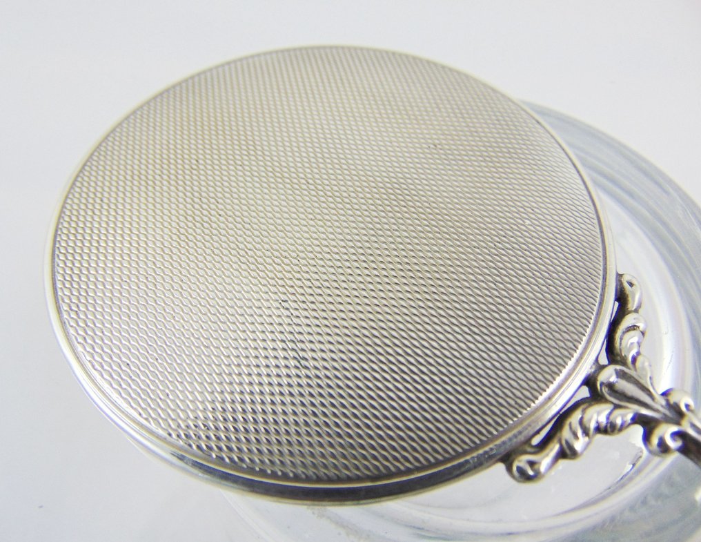 Italian 800 Silver - Miroir à main  - Boîtier d'origine, vers les années 1940–1950 #3.2