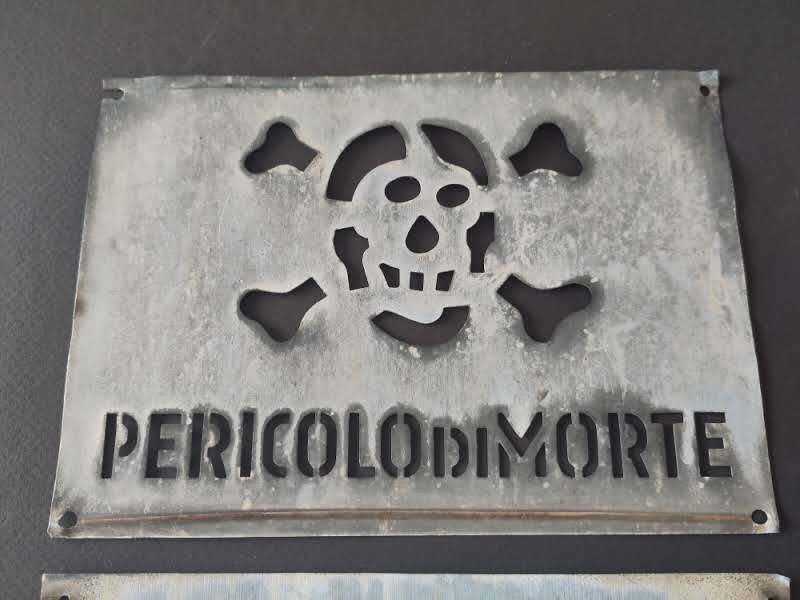 Skull - Danger of Death - Sign (2) - Metal #4.3