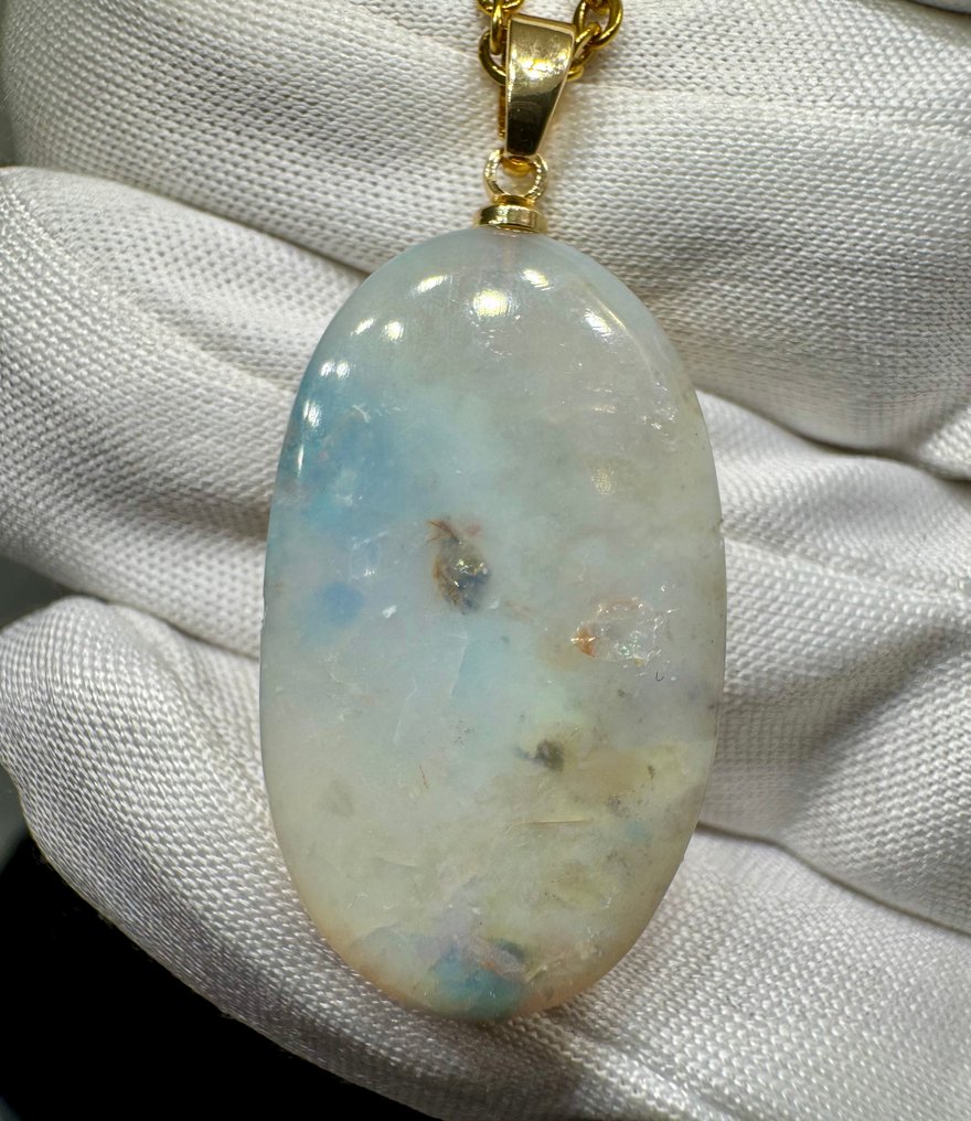Opal Anhänger - Höhe: 36 mm - Breite: 16.5 mm- 3.54 g - (1) #2.1