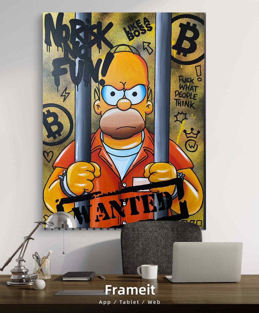 Xavier Van Walsem (1980) - Homer Simpson no risk no fun bitcoin #1.0