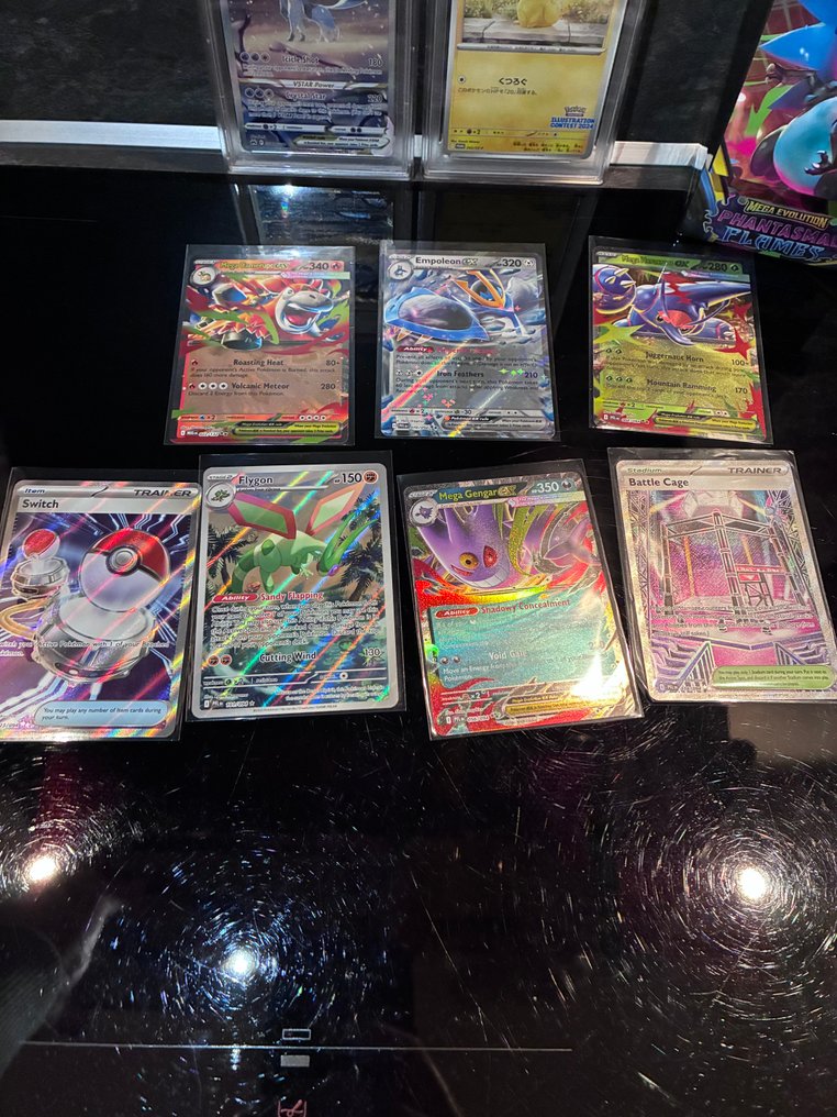 Pokémon - 12 Graded card - Pikachu, Glaceon VSTAR 压膜 - PSA 9 - Sword & Shield - Crown Zenith - 具有已分级签名的已分级卡牌 #4.3