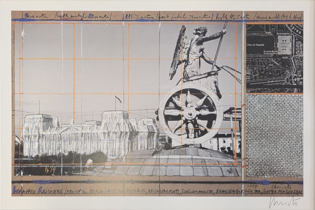 Christo Javacheff (1935-2020) - Wrapped Reichstag XVI #1.0
