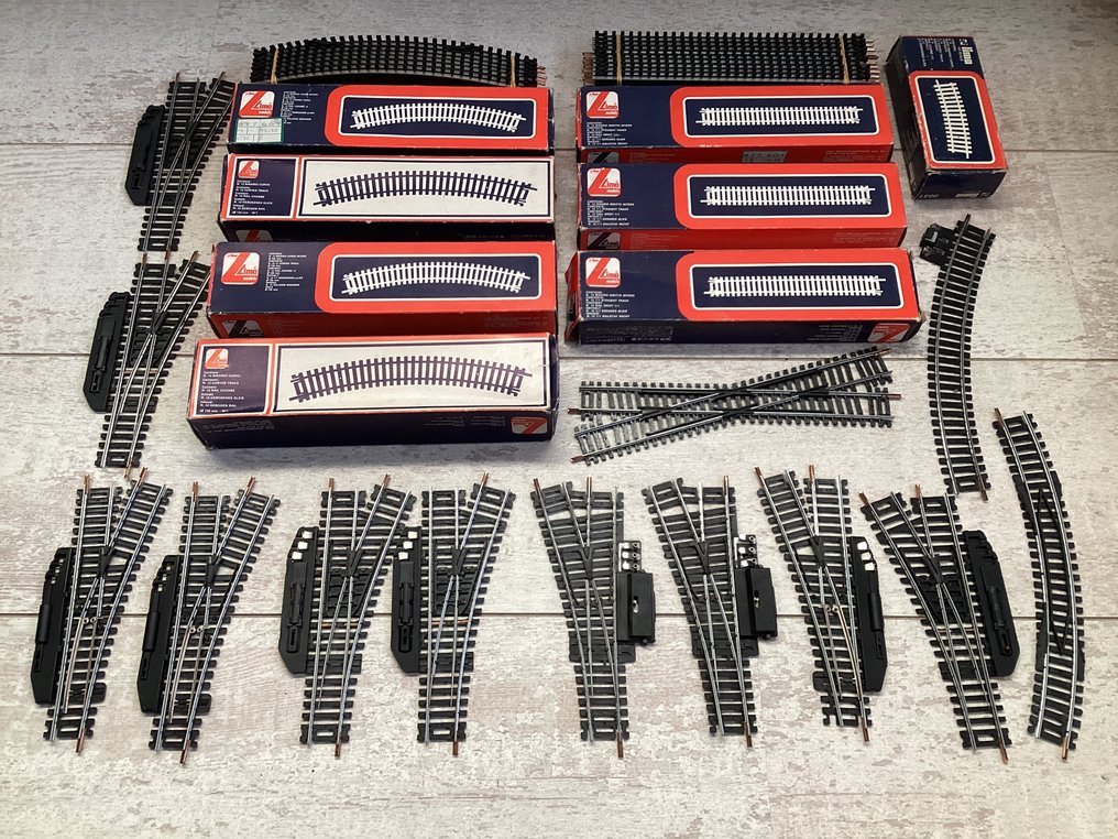 Lima H0轨 - 模型火车车轨 (109) - 109件套轨道和道岔 #1.0