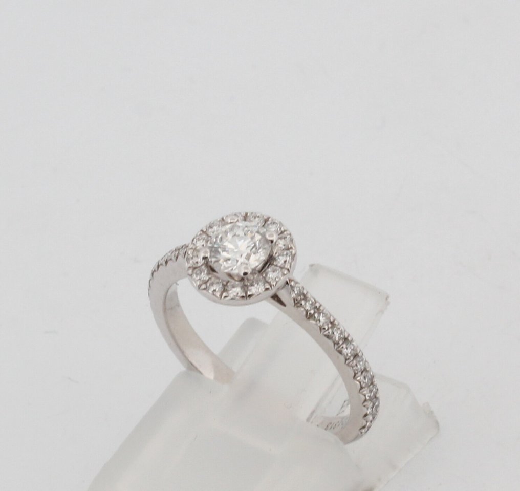 沒有保留價 - 戒指 - 18 克拉 白金 鉆石 (天然)  - 鉆石 #2.1