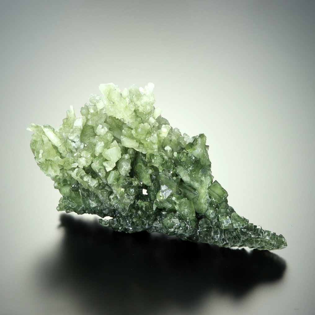 Εξαιρετική σκελετική πράσινη HALITE με σπάνιο TOLBACHITE. Δείγμα - Ύψος: 7.5 cm - Πλάτος: 14 cm- 124 g #3.2