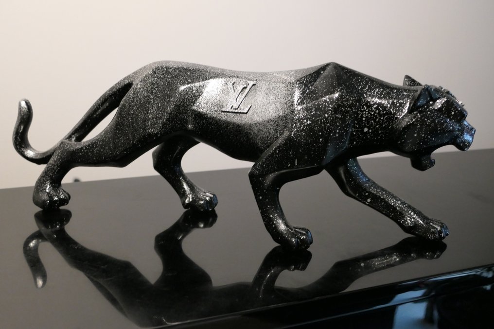 Rich'ART - Panthère noire et argent version Louis Vuitton #2.1