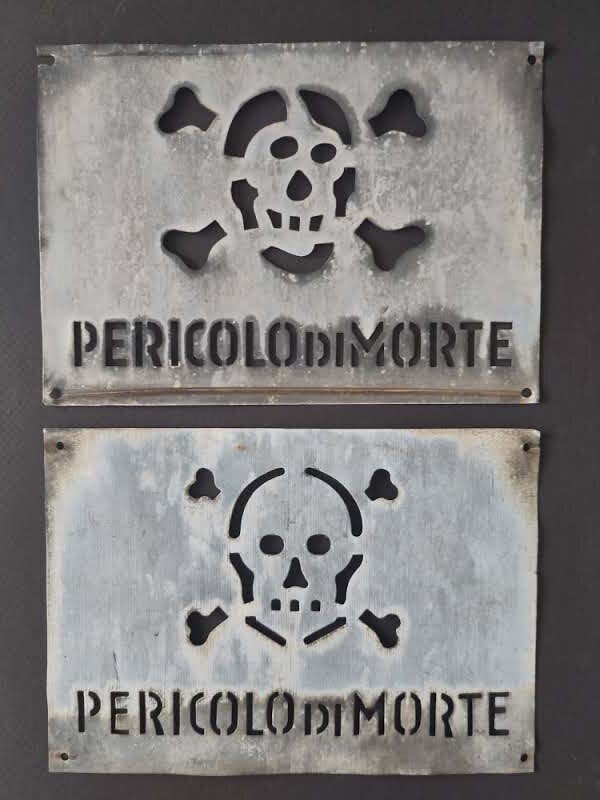 Skull - Danger of Death - Sign (2) - Metal #1.0