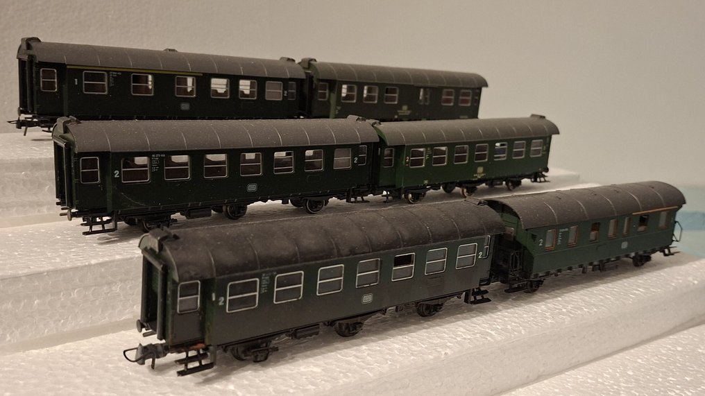 Roco H0 - Personvagn för modelltåg (6) - 6 passagerarvagnar - DB #1.0