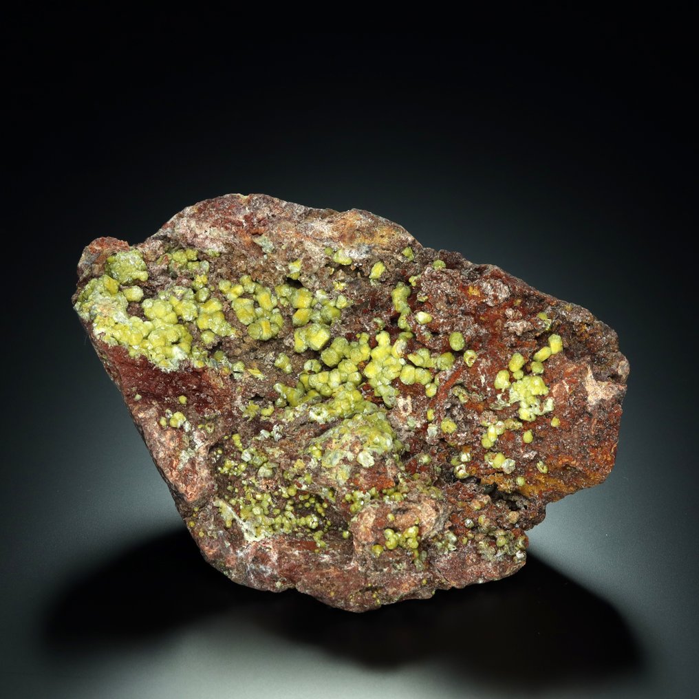 顶级品质！MIMETITE 在来自刚果民主共和国的 MATRIX 上。 标本 - 高度: 8 cm - 宽度: 12 cm- 427 g #4.3