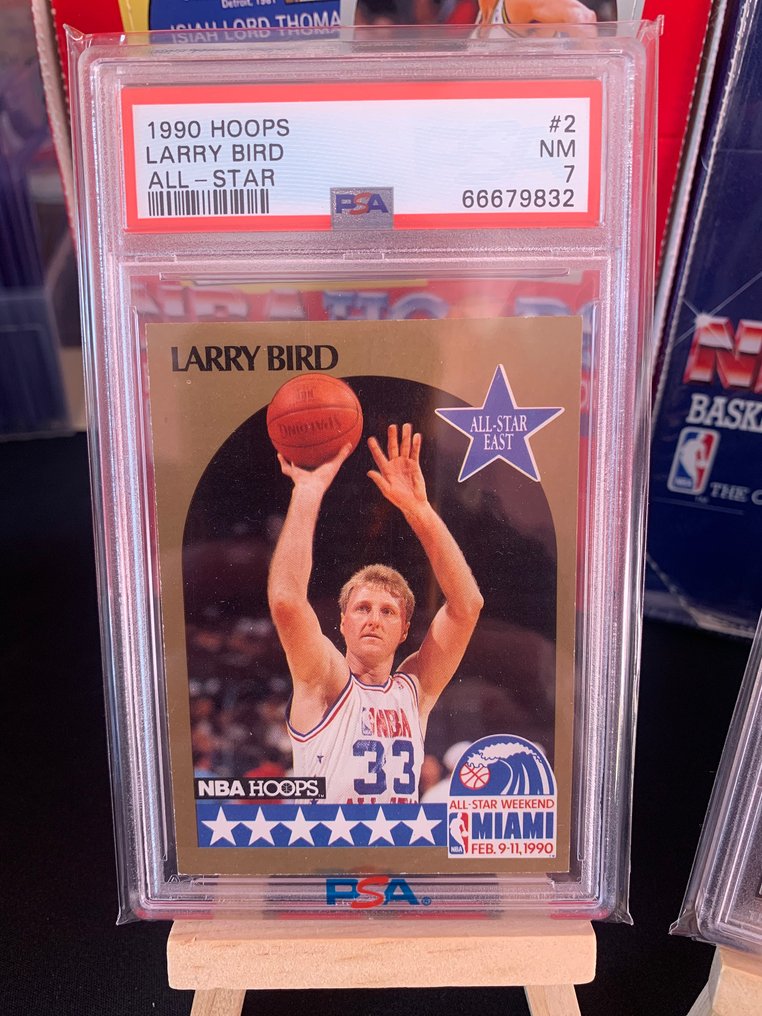 1989,1990,1991 Fleer, NBA Hoops Larry Bird #2 #5 #8 - PSA 9 - 3 Graded card #1.0
