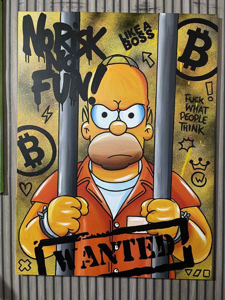 Xavier Van Walsem (1980) - Homer Simpson no risk no fun bitcoin #3.2
