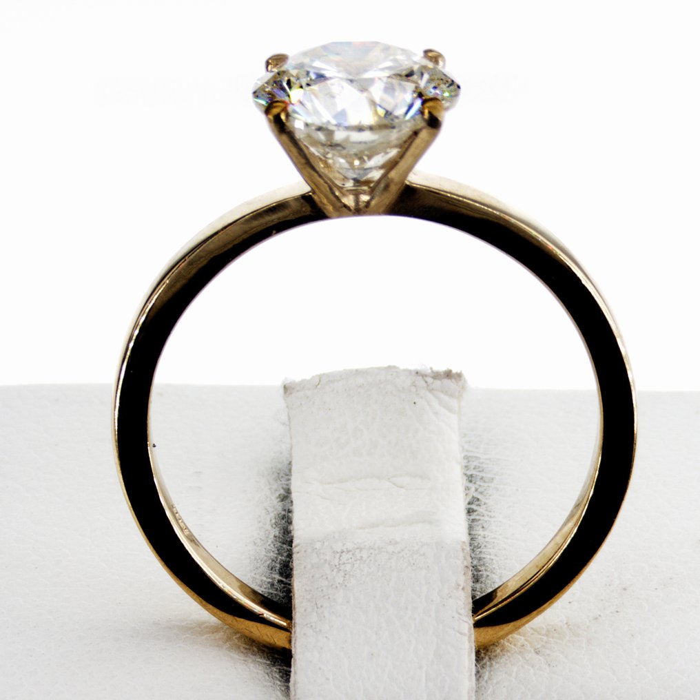 χωρίς τιμή ασφαλείας - Δαχτυλίδι αρραβώνων - 14 καράτια Κίτρινο χρυσό - 2.03ct. tw. Διαμάντι (Φυσικό) #1.0