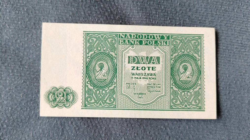 Pologne. - 2 Złote - 1946 - Pick 124  (Sans prix de réserve) #1.0