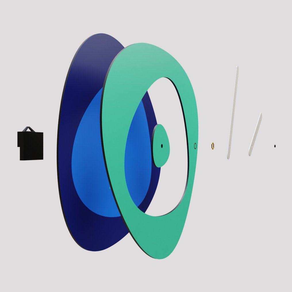 Ρολόι τοίχου - GIallobus -  Σύγχρονη Ξύλο - 2024 - Orologio Bokeh #2.1