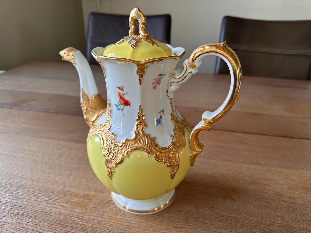 Meissen - Καφετιέρα - Rokoko - Πορσελάνη, Χρυσός, Σμάλτο #1.0
