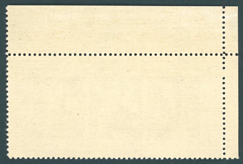 Liittoutuneet - Saksa (neuvostoliiton vyöhyke) 1945 - Thüringenin 'Pieni joulupala' vasemman kaarenkulman kautta harmaalle ohuelle paperille. #1.0