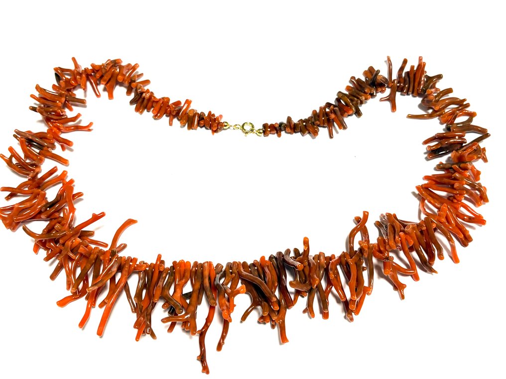 Koraal - Zilver - Halsketting - Sciacca Siciliaans #2.1