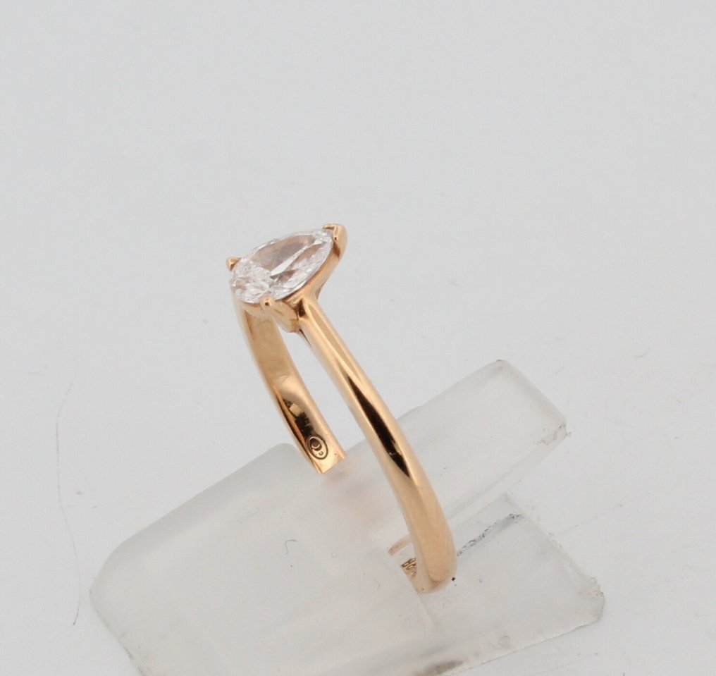 沒有保留價 - 戒指 - 18 克拉 黃金 鉆石 (天然)  #4.3