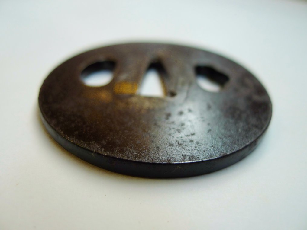 美丽的金镶嵌标志Higo刀挂 - 日本 - Mid Edo period #3.2