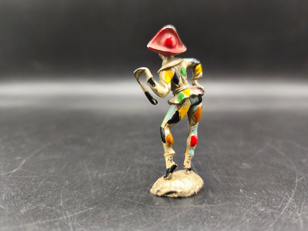 Figurine - Arlecchino - Silver, Enamel #3.2
