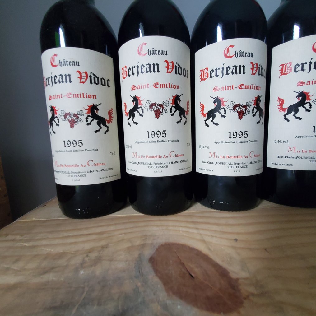 1995 Chateau Berjean Vidoc - Saint-Émilion - 6 Bottles (0.75L) #1.0