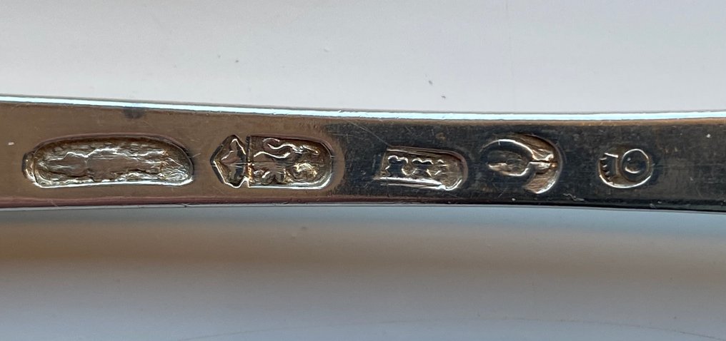 Bestekset (4) - .934 zilver - 18e eeuws, Amsterdam #3.2