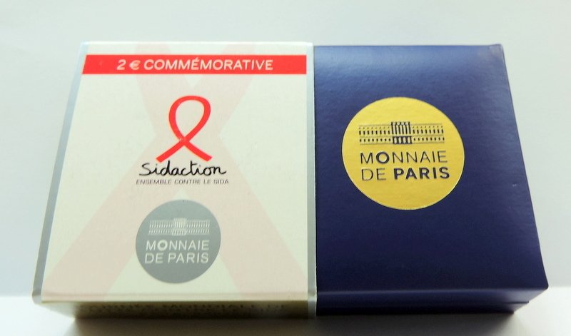 Francia. 2 Euro 2014 "Sidaction" Proof (Sin precio de reserva) #4.3