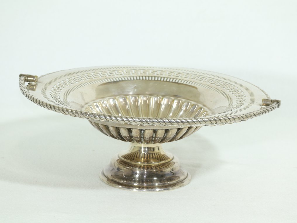 Platter - Silver plated brass - Fruit bowl on a stand #2.1