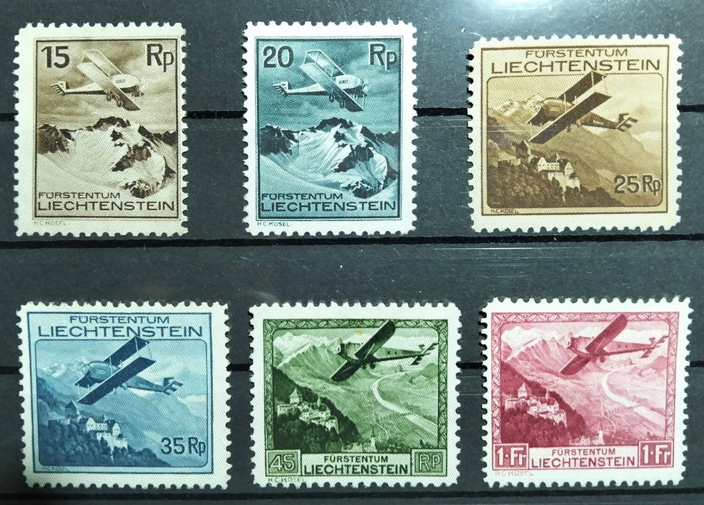 Liechtenstein 1930 - Repülő és tájak - YVERT A 1/6 #1.0