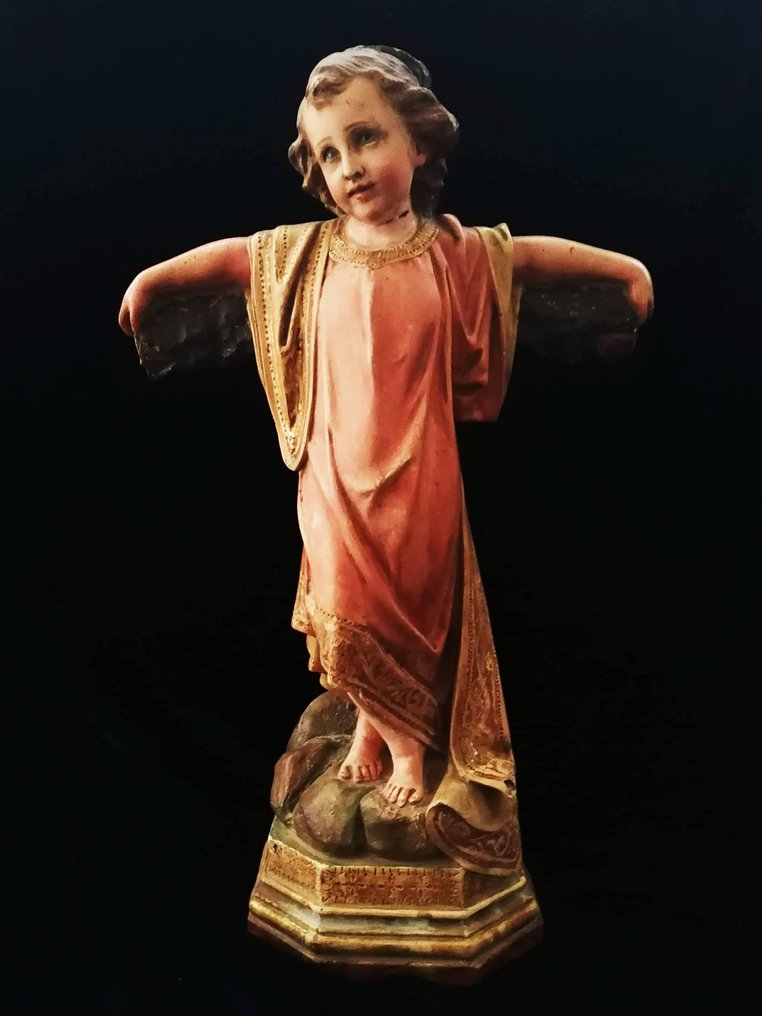 Duran - Sabadell - Φιγούρα - Niño Jesús en la cruz - στουκό, πολύχρωμη ζωγραφική #1.0