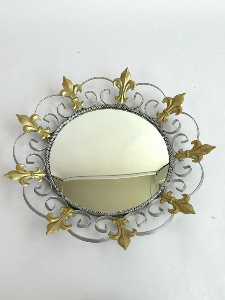 Spegel - Metall - Convex, Fleur de Lis #2.1