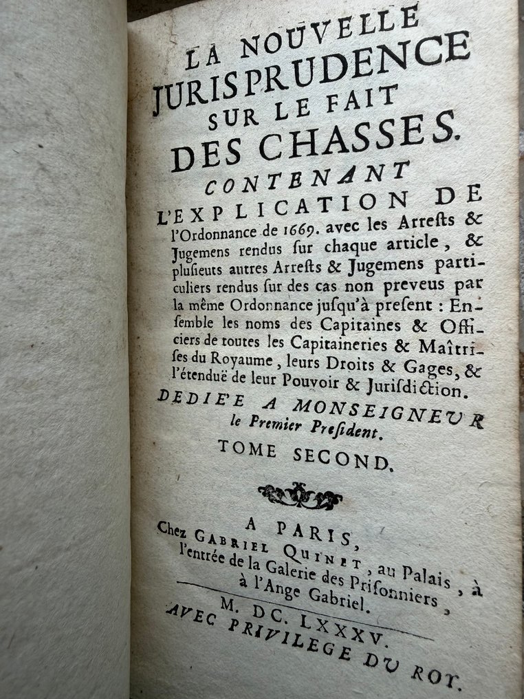 Antoine Laisné - Jurisprudence sur le fait des Chasses - 1685 #3.2
