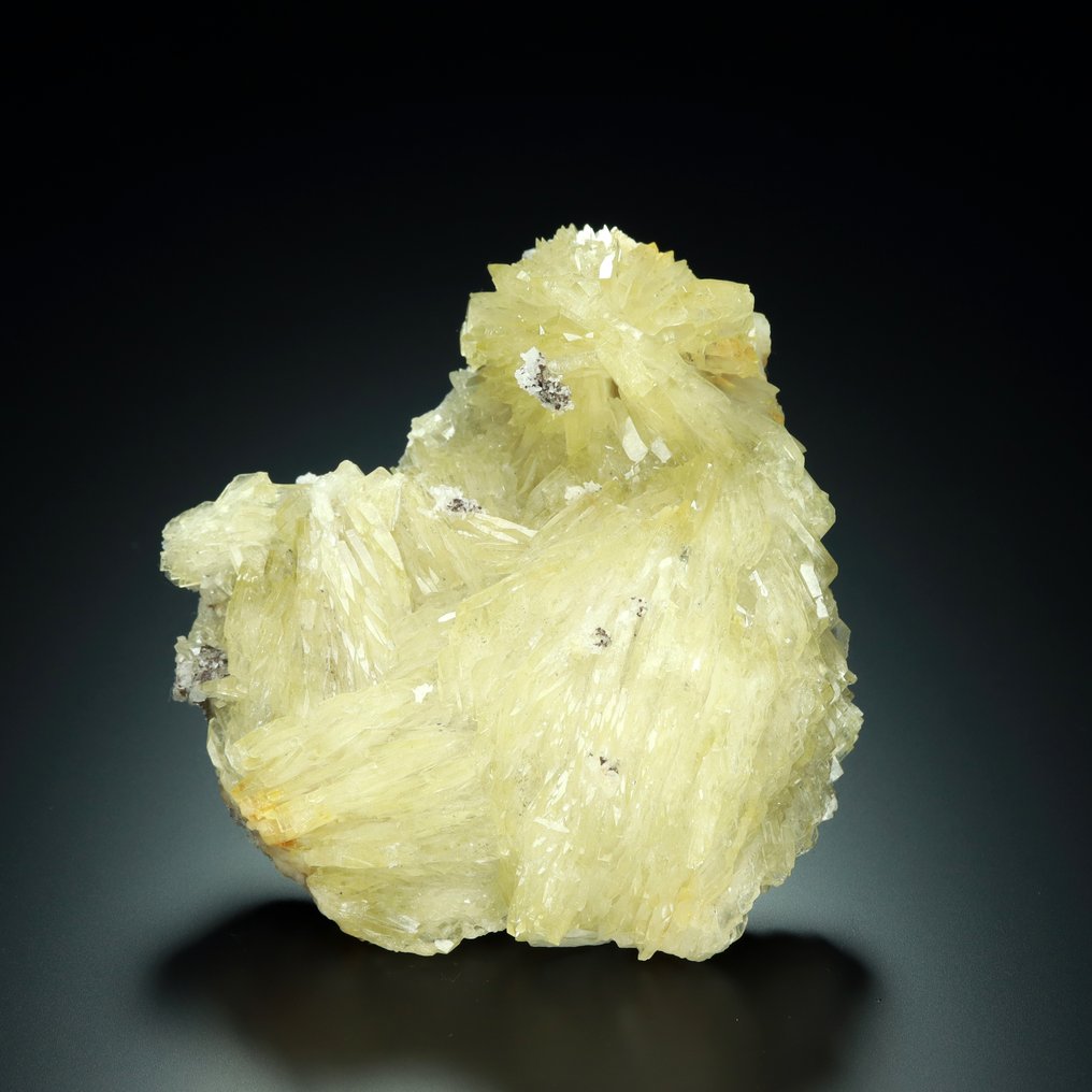 来自摩洛哥布纳哈斯矿的极佳BARYTE配MARCASITE和QUARTZ 标本 - 高度: 9.5 cm - 宽度: 9 cm- 397 g #1.0