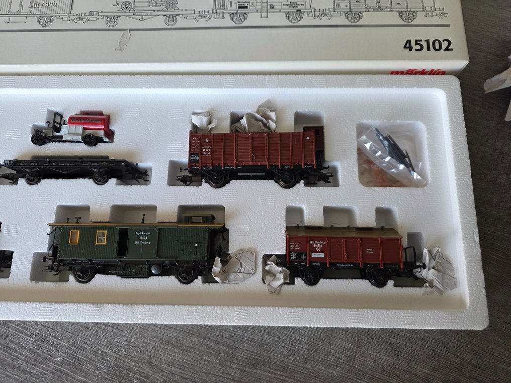 Märklin H0 - 45102 - Σετ τρένου μοντελισμού μεταφοράς εμπορευμάτων (1) - Σετ με 6 βαγόνια #3.2