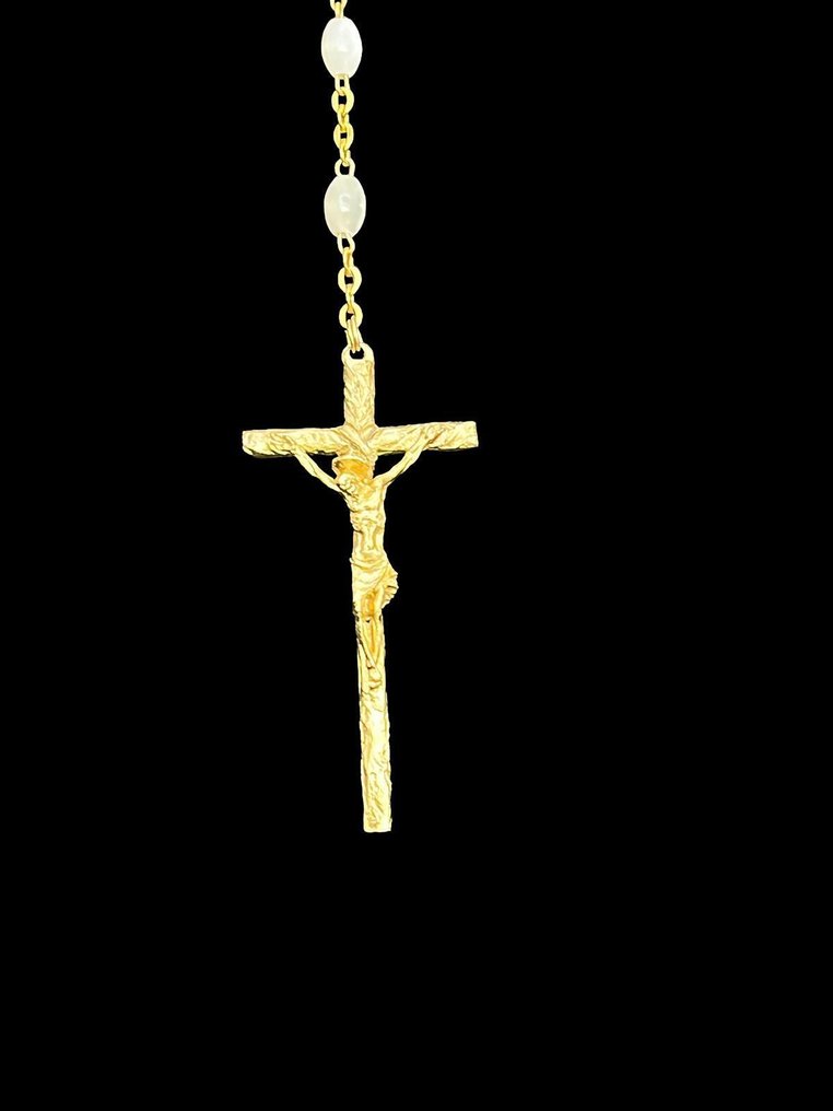  Ροζάριο - Γυαλί - 1970-1980 - Σ. Πάπας Ιωάννης Παύλος Β'  #4.3