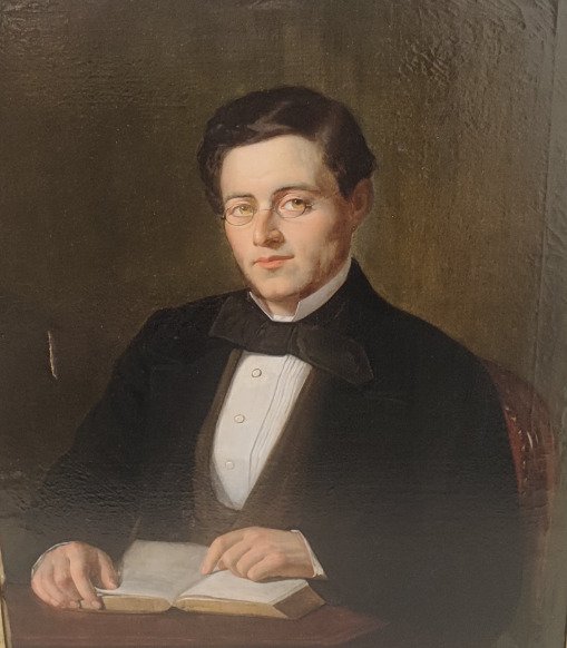 Europese school (XVIII-XIX) - Portrait of Man Reading, #1.0