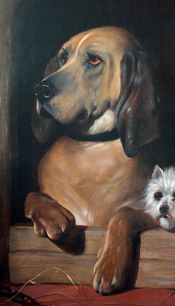 Edwin Landseer (1802-1873), circle of - Dignity and Impudence #2.1