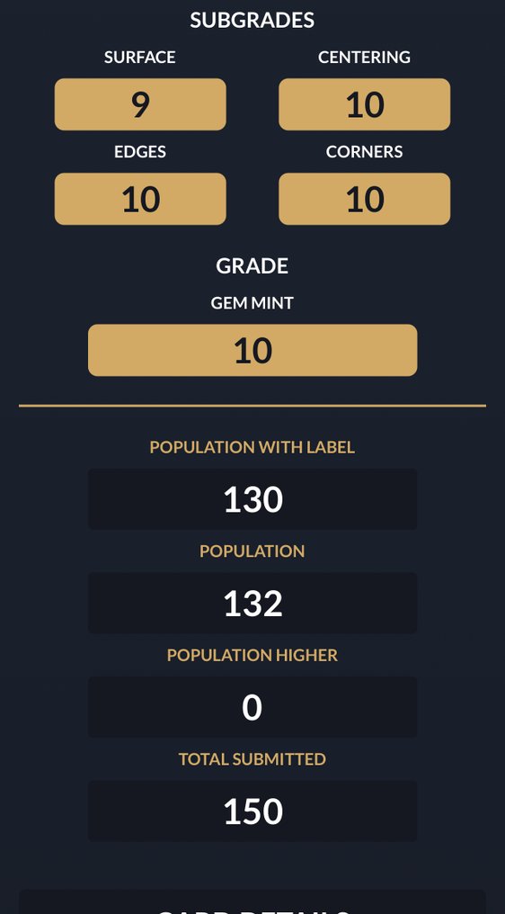 Pokémon - 1 Graded card - Sharpedo - ACE 10 #2.1