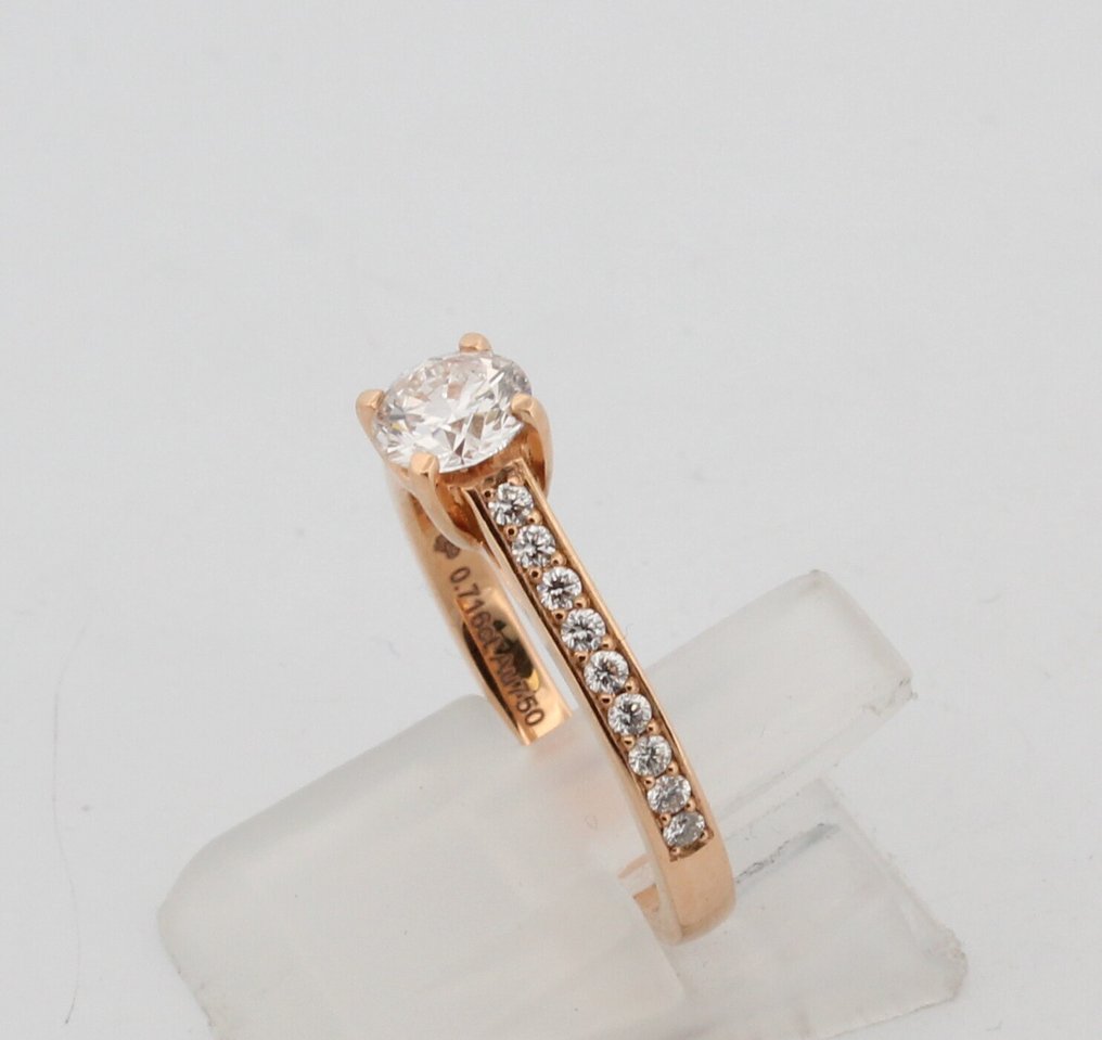 沒有保留價 - 戒指 - 18 克拉 黃金 鉆石 (天然)  - 鉆石 #4.3