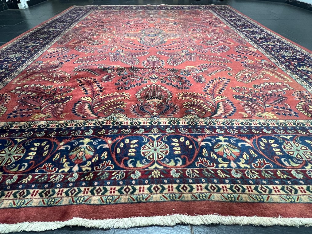 Εντυπωτικός Αμερικανικός Sarouck - Χαλί - 345 cm - 250 cm - Άριστο μαλλί, φυσικό μαλλί #1.0