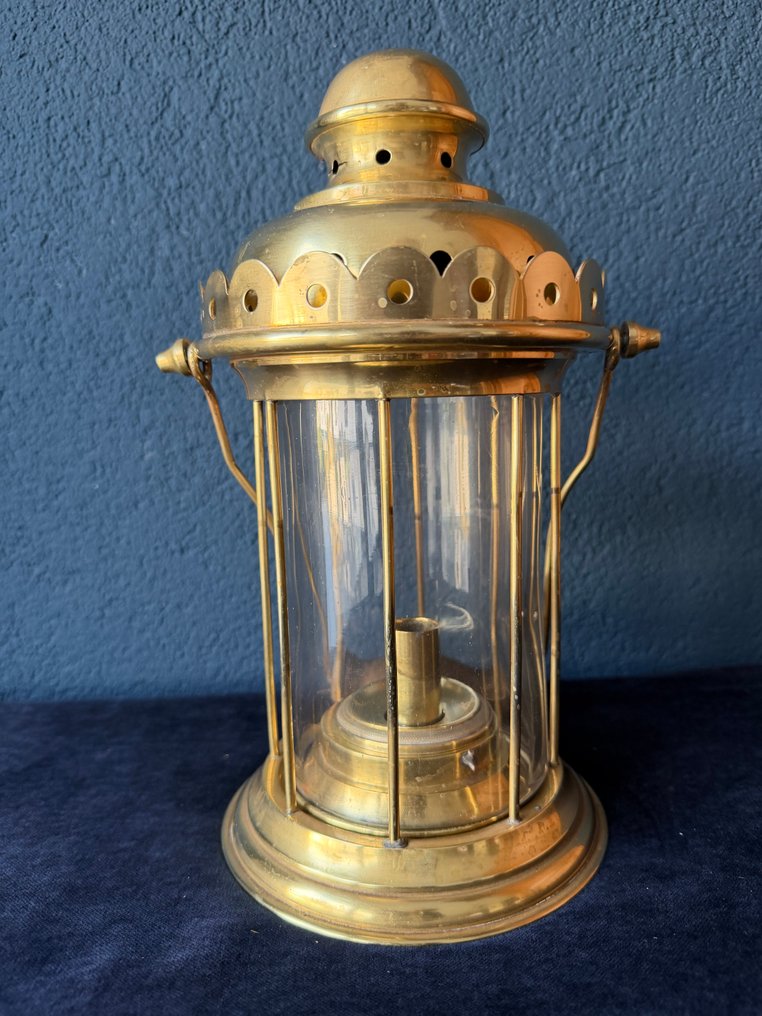 Religiöse und spirituelle Objekte - Glas, Messing, Bronze - 1850-1900 - Processielamp #2.1