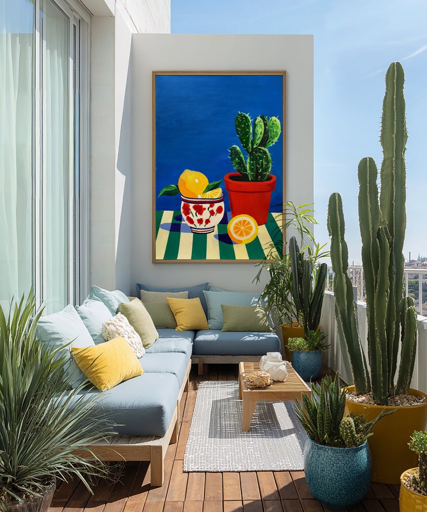 E. García - BODEGÓN CON CACTUS XL (NO RESERVE) #1.0