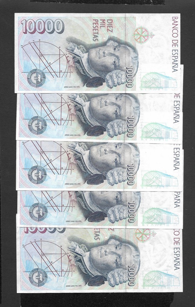 Spain. - 10 x 10 000 Pesetas - 1992 - Pick 166 #3.2