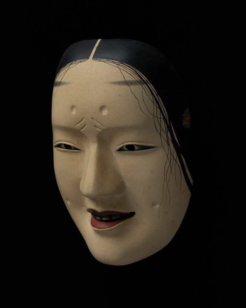 Noh-naamio - Puu - Masugami [十寸髪] (Ei pohjahintaa) #1.0